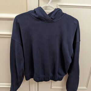 Lululemon women's blue cotton hoodie in size 6